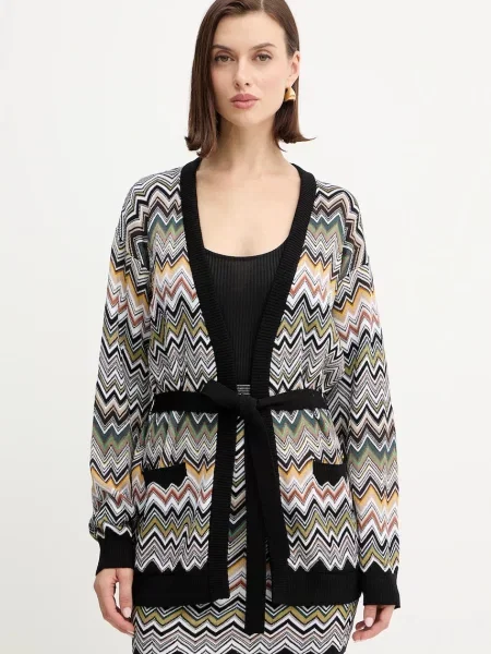 Жилетка с вълна Missoni от лека материя кафяво