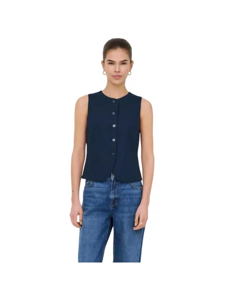 Vestă Only de in albastru