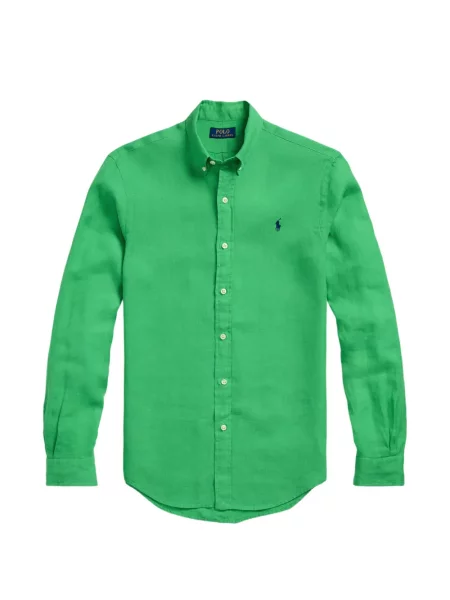 Matlasat tricou polo Polo Ralph Lauren cu decolteu rotund cu autograf roșu
