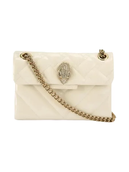 Torebka crossbody Kurt Geiger skórzana beżowa
