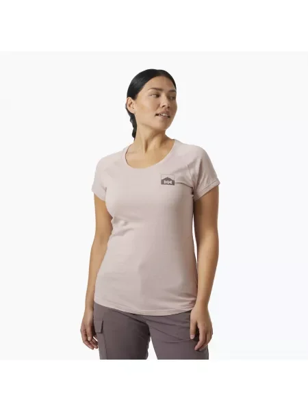 Дамска тениска Helly Hansen Nord Graphic Drop pink cloud розово