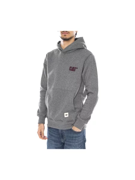 Bluza z kapturem Cat z kapturem z logo szara