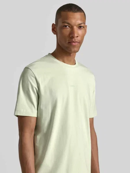 T-shirt o kroju regular fit z mieszanki bawełny model TCHUP' Boss Orange