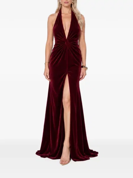 Rochie Roserry de catifea roșu
