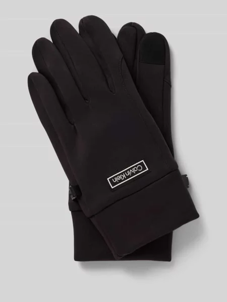 Calvin Klein Rękawice Mężczyźni Sztuczne włókno jednolity L/XL czarny