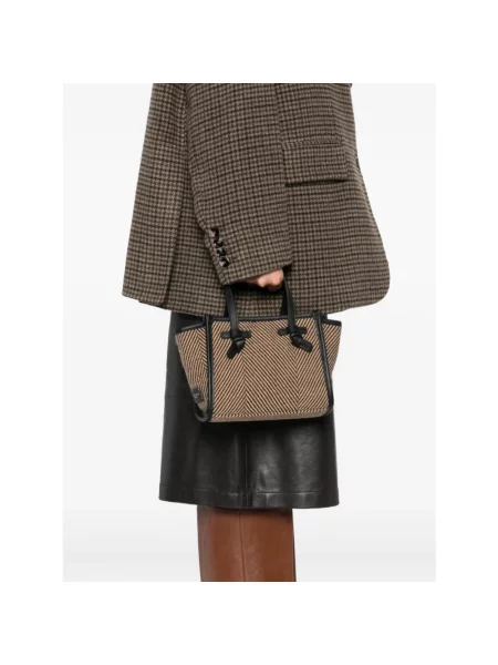 Shopperka Gianni Chiarini w jodełkę czarna