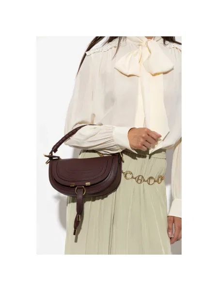 Chloé Torebka Marcie Mini braun czerwona