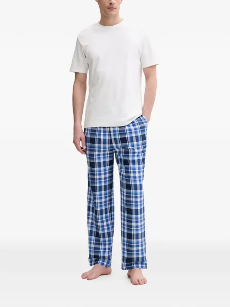 Kαρό σορτς Polo Ralph Lauren με σχέδιο με κορδόνι μπλε