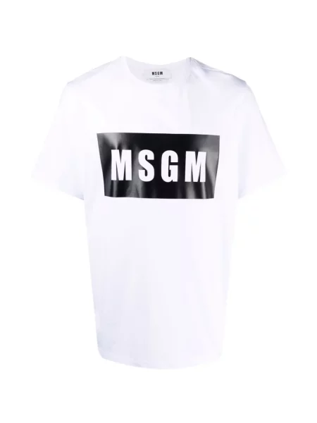 Tricou Msgm cu imagine alb