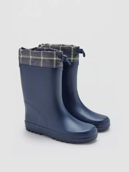 Дитячі Чоботи гумові MANGO TARTAN темно-синій гума сині