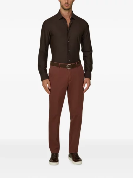 Cămașă Boggi Milano stretch maro