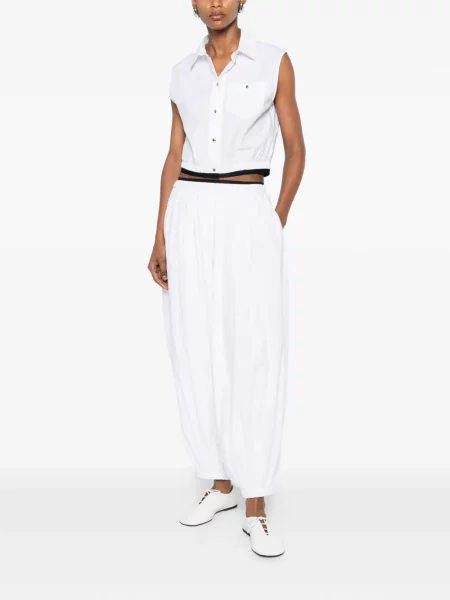 Pantaloni Maje alb