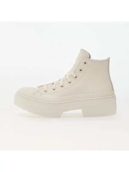 Usnjene superge Converse Chuck Taylor All Star s platformo z vezalkami bež