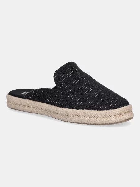 Еспадрили Toms METALLIC LINEN STRIPE черно