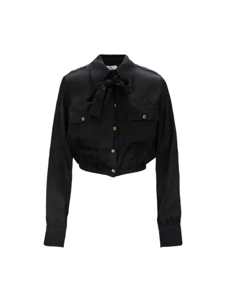 Krótka koszula Elisabetta Franchi czarna