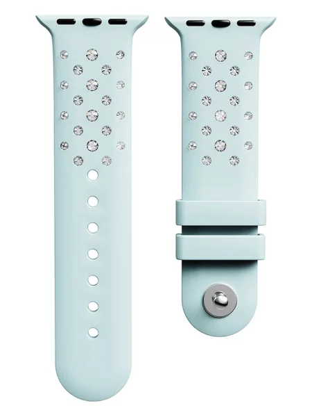 Swarovski pasek do zegarka zielony