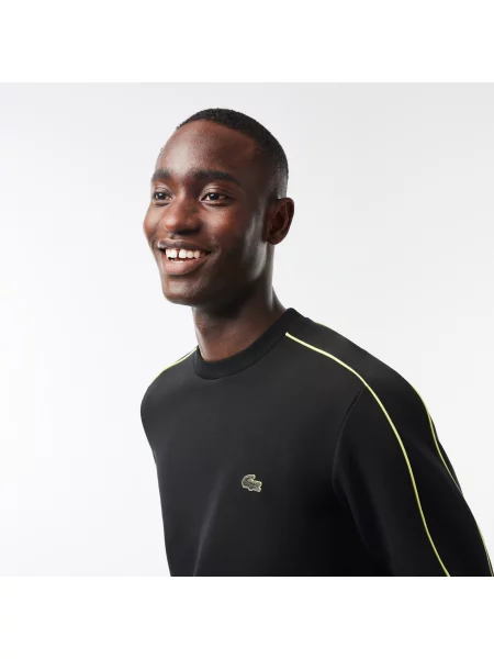 Lacoste Bluza Dwustronna Z Haftem Lacoste czarna