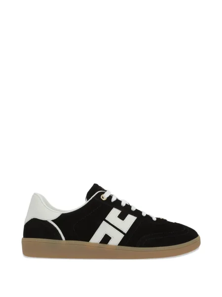 Sneakerși Elisabetta Franchi din piele de căprioară negru