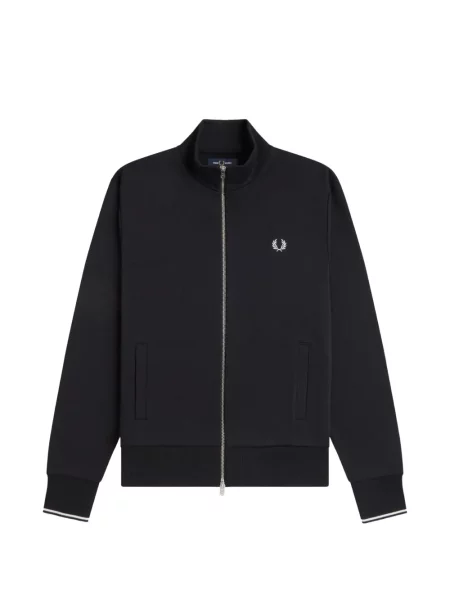 Hanorac cu fermoar Fred Perry negru