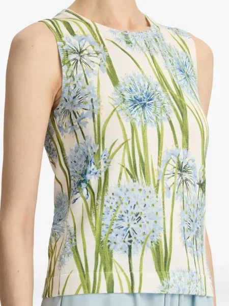 Top Oscar De La Renta alb