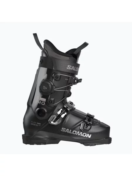 Чоботи лижні Salomon S/Pro Alpha C Boa black/dark gray met./silver met. чорні