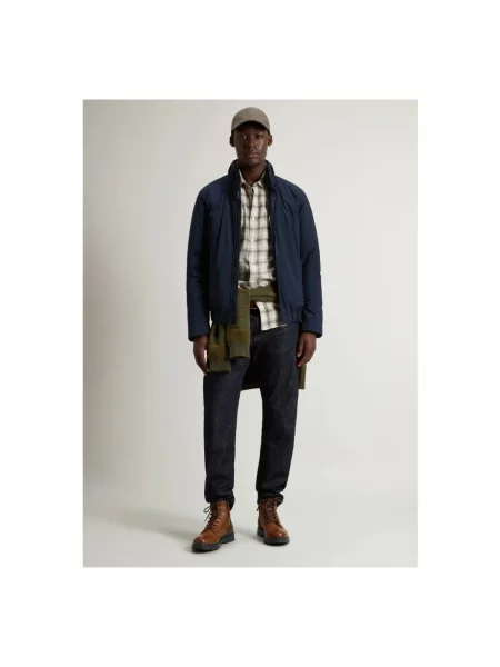 Kurtka bomber Woolrich retro niebieski