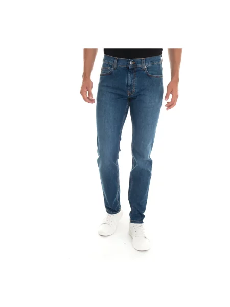 Jeansy Harmont & Blaine z 5 kieszeniami niebieskie