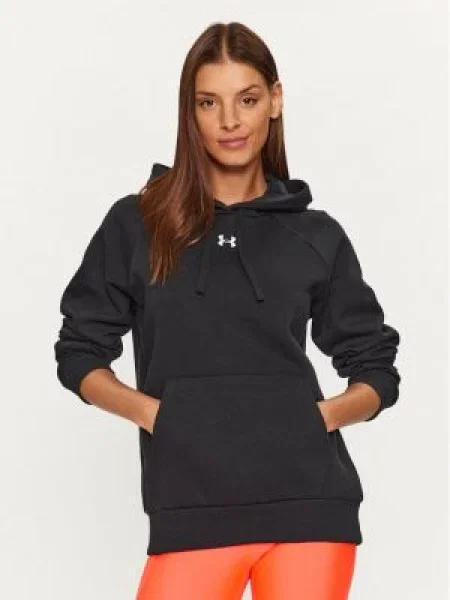 Fleecová mikina s kapucňou Under Armour čierna