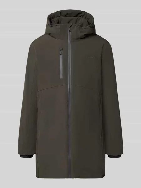 Parka o kroju regular fit z nadrukiem z logo Lindbergh