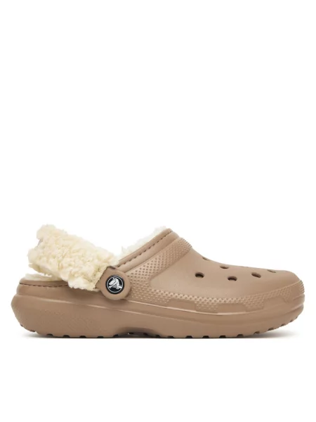 Crocs Klapki Classic Lined Clog beżowy
