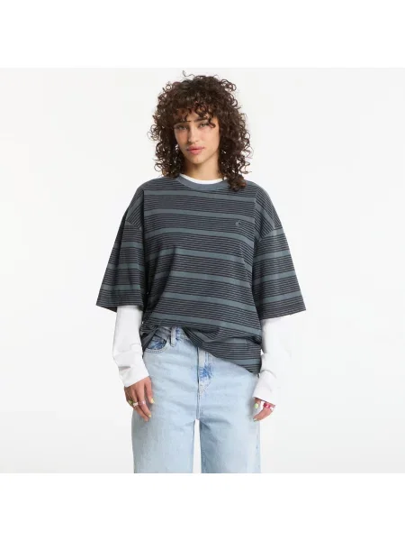 T-shirt Carhartt WIP S/S Hanson T-Shirt UNISEX Hanson Stripe Kale Green L πράσινο