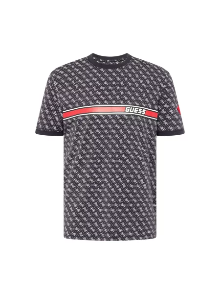 Guess Tricou Jamey Negru gri