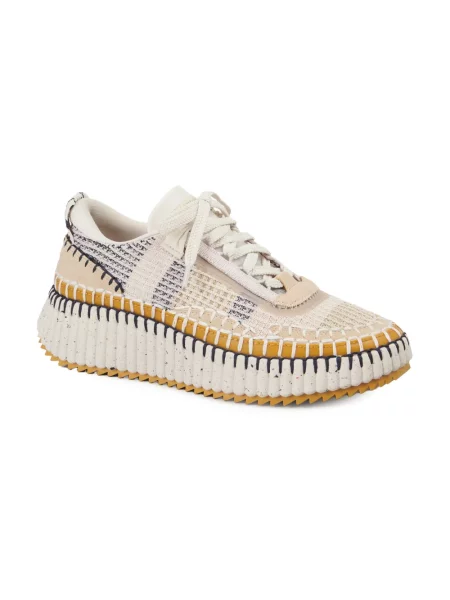 Sneakersy Chloe Nama brązowe