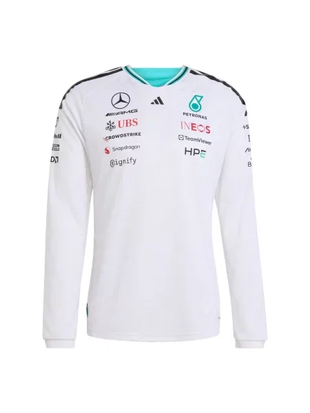 Μπλούζα Adidas Performance φανελένια λευκό