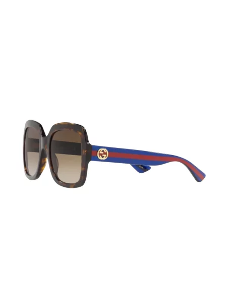 Квадратни слънчеви очила Gucci Eyewear кафяво