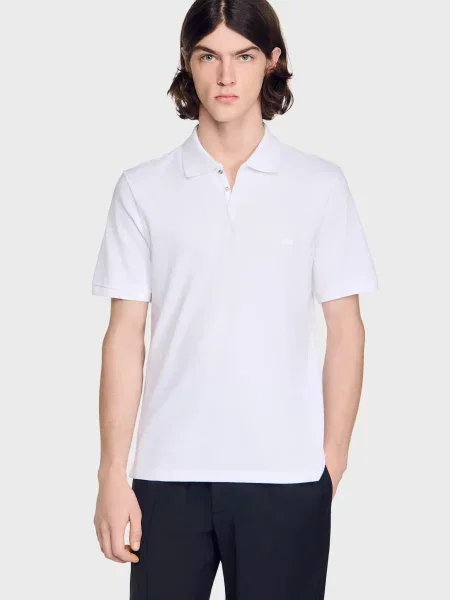 Поло Sandro белое