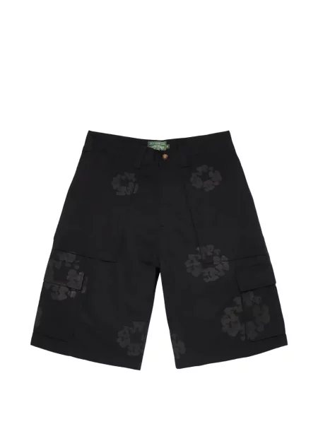 Pantaloni scurți din denim Denim Tears negru