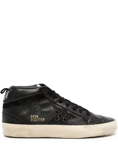 Sneakerși Golden Goose din piele negru