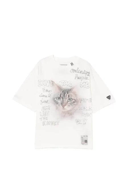 Tricou Maison Mihara Yasuhiro cu imagine alb