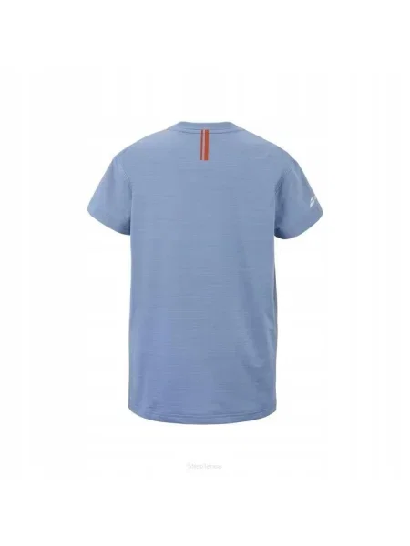 Koszulka tenisowa juniorska Babolat Exercise Graphic Tee Boy niebieska