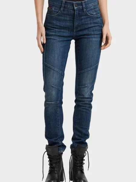 Байкерські прямі джинси G-star Raw сині