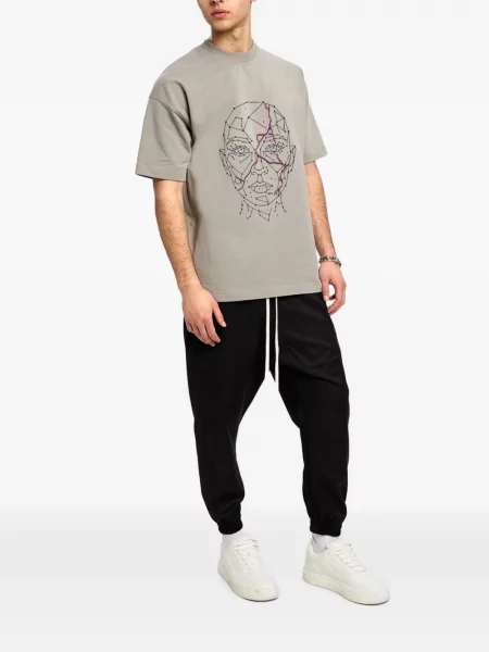 Tricou Hamza cu imagine gri