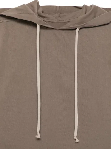 Αμάνικο hoodie Rick Owens Drkshdw με κορδόνι καφέ