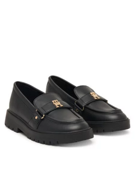 Dětské polobotky Tommy Hilfiger černé