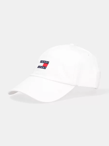 Шапка с козирка Tommy Jeans бяло