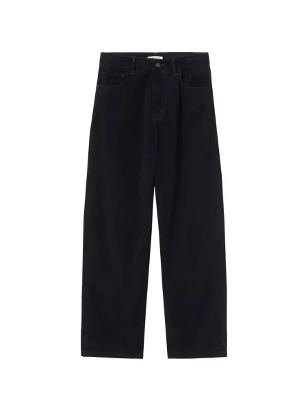 Straight fit džíny Carhartt Wip s autogramem černé