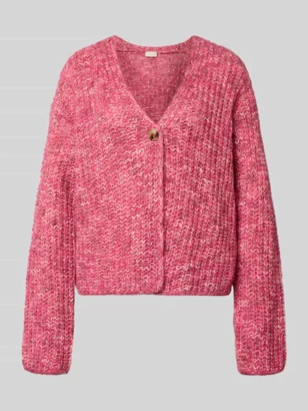 Rozpinany sweter oversize z domieszką wełny Milano Italy
