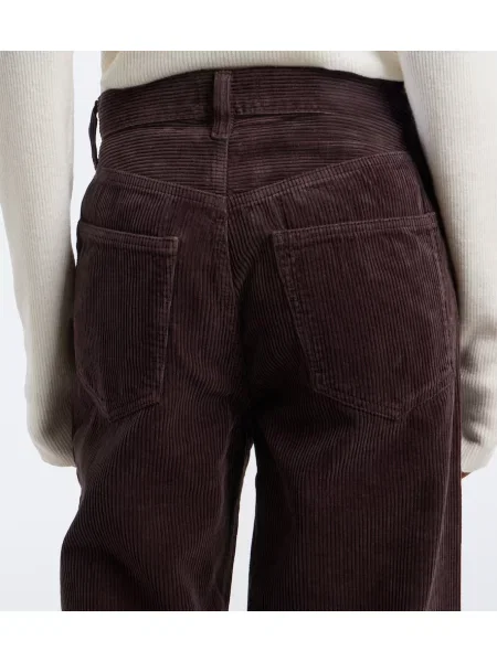 Pantaloni Agolde de catifea cord maro