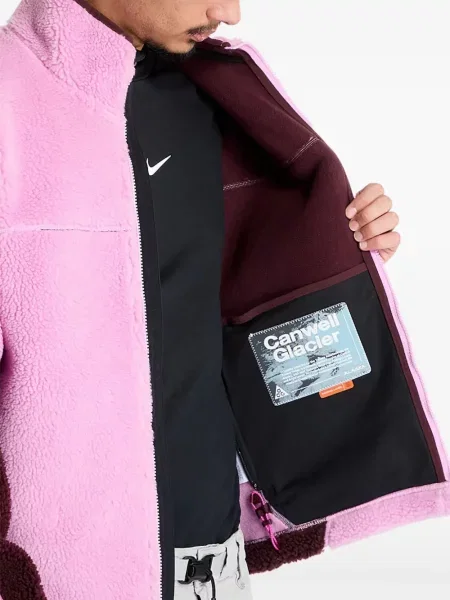 Top sport Nike din fleece plisat fără mâneci alb