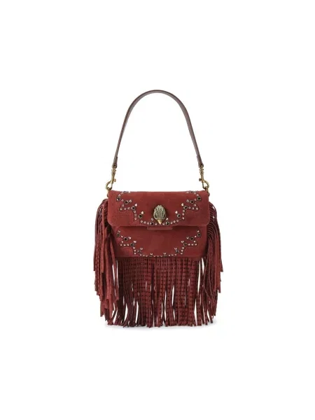 Semišová kabelka Kurt Geiger London so strapcami